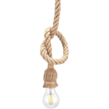 Lampa wisząca w stylu vintage z liny konopnej 1m [22250000728]